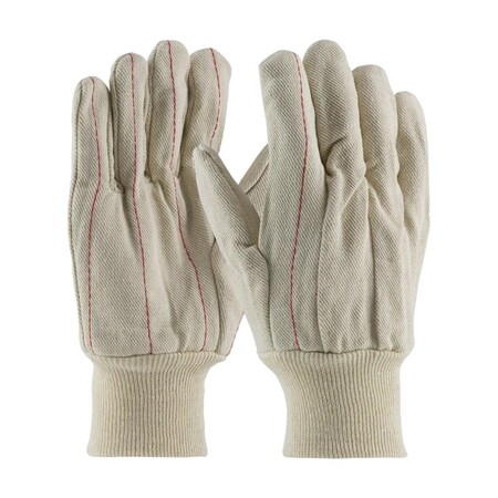 Pip Cotton Canvas Double Palm Glove with Nap-In Finish - Knit Wrist, 12PK 92-918